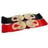 Vintage Chinese knoop - elastische leren riemRiemen