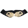 Vintage Chinese knoop - elastische leren riemRiemen