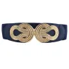 Vintage Chinese knoop - elastische leren riemRiemen