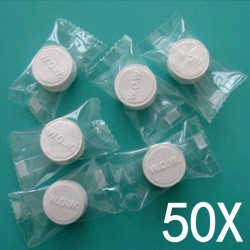 Mini serviette compressée - coton - 50 pièces