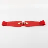 Double gold buckle - elastic leather beltBelts