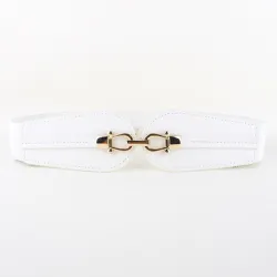 Double gold buckle - elastic leather beltBelts