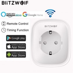 BW-SHP2 WIFI - 220V 16A - smart socket - EU plug - remote control - timing switchStekkers