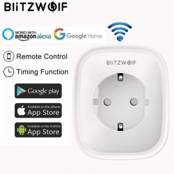 BW-SHP2 WIFI - 220V 16A - smart socket - EU plug - remote control - timing switchStekkers