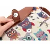 Printed Owls - crossbody shoulder small bagTassen