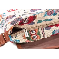 Printed Owls - crossbody shoulder small bagTassen