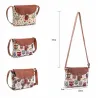 Printed Owls - crossbody shoulder small bagTassen