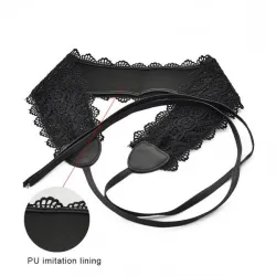 Leather & lace - elegant wide beltRiemen