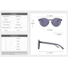 Transparent - lunettes de soleil en plastique - unisex