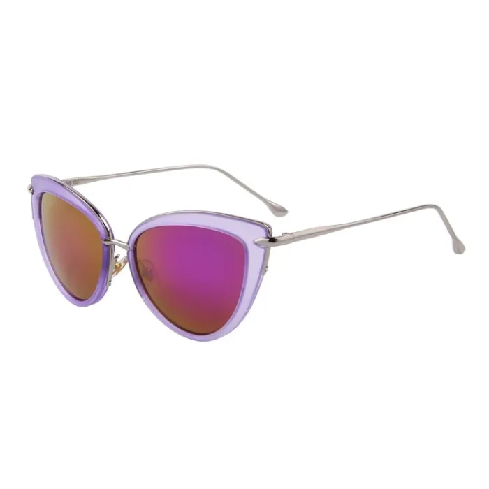 Retro cat eye - alloy frame - oval sunglasses - UV400Zonnebril