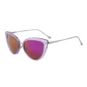Retro cat eye - alloy frame - oval sunglasses - UV400Zonnebril