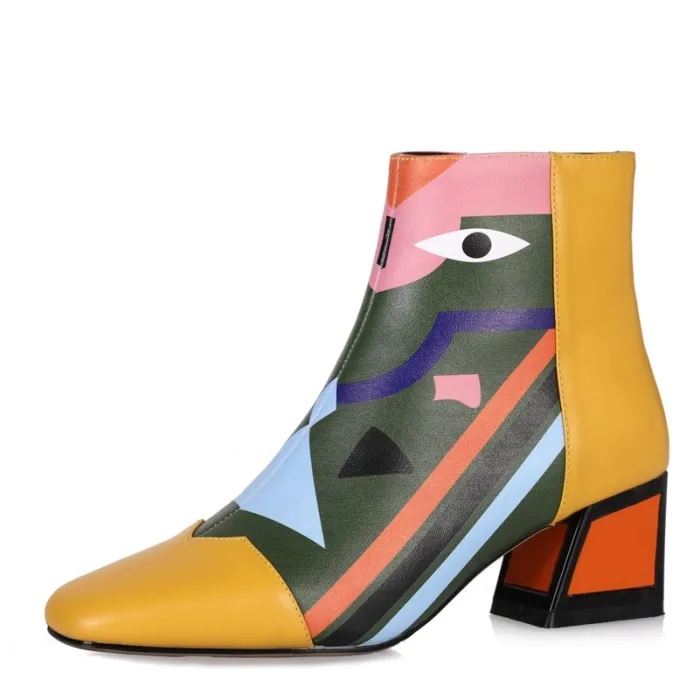 Fashion print - ankle bootsLaarzen
