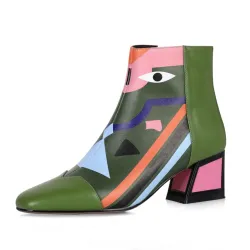 Fashion print - ankle bootsLaarzen