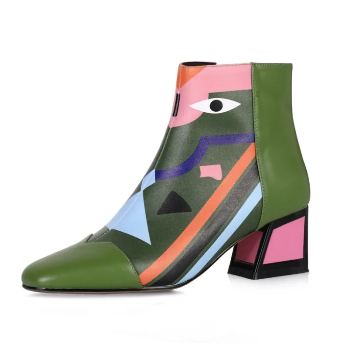 Fashion print - ankle bootsLaarzen
