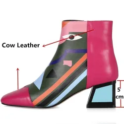 Impression de mode - bottes de cheville