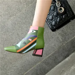 Fashion print - ankle bootsLaarzen