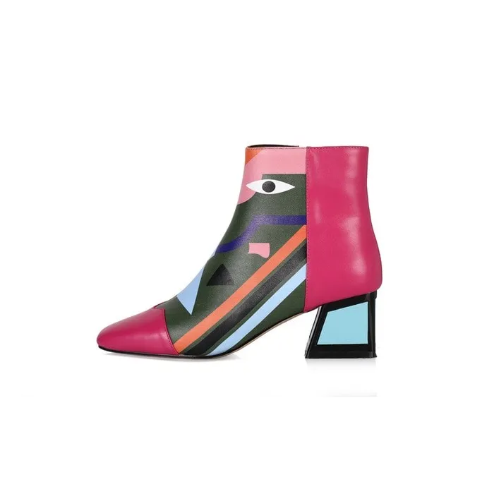 Fashion print - ankle bootsLaarzen