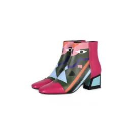 Impression de mode - bottes de cheville