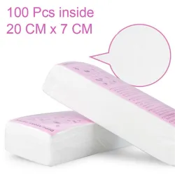 Wax hair removal - paper rolls 100pcsHuid