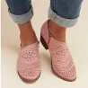 Hollow out - leather ankle bootsBoots