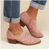 Hollow out - leather ankle bootsBoots