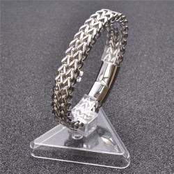 316L Stainless Steel Bracelet Men With Magnetic Clasp Wrist BandArmbanden