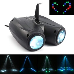 Auto & sound activated - 128 LED RGBW - laser lamp - projectorPodium- en evenementenverlichting