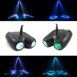 Auto & son activé - 128 LED RGBW - lampe laser - projecteur