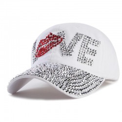 Crystal Love & lips - baseball cap - unisexe