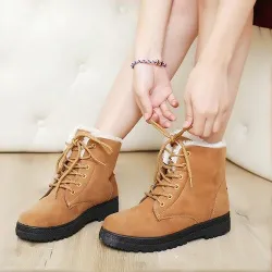 Botas femininas vrouwen laarzen 2018 nieuwe aankomst vrouwen winter laarzen warme snowboots mode plaLaarzen