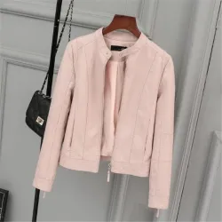 Leather jacket with zipperJassen