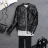 Leather jacket with zipperJassen