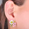 Kleine chrysant oorknopjesOorbellen