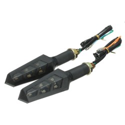 12V LED clignotants LED lumières ambres - moto indicateurs 4pcs set