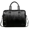 Elegant big leather shoulder bagTassen