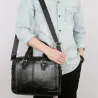 Elegant big leather shoulder bagTassen