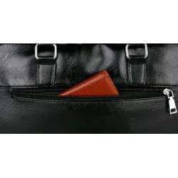 Elegant big leather shoulder bagTassen