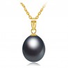 Luxury gold necklace with pearl 45cmHalskettingen