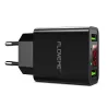 Smart dual USB - Led digital charging adapter for iPhone Samsung Xiaomi - EU plugChargers