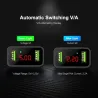 Smart dual USB - Led digital charging adapter for iPhone Samsung Xiaomi - EU plugChargers