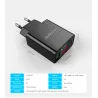 Smart dual USB - Led digital charging adapter for iPhone Samsung Xiaomi - EU plugChargers