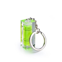 Mini acrylic spirit level bubble with keyring - measuring toolMeten