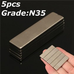 N35 solide bloc magnétique néodyme 40 * 10 * 3mm - 5 pièces