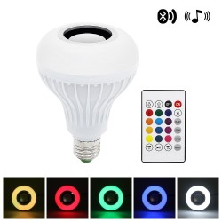 Smart RGB LED lamp met draadloze Bluetooth-speaker - afstandsbedieningE27