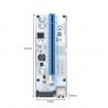 3 in 1 Molex 4Pin SATA 6PIN PCI Express PCIE PCI-E Riser Card 008s 1x to 16x USB 3.0 For Mining Bitcoin MinerKabels