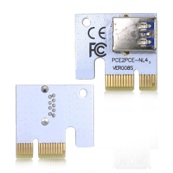 3 in 1 Molex 4Pin SATA 6PIN PCI Express PCIE PCI-E Riser Card 008s 1x to 16x USB 3.0 For Mining Bitcoin MinerKabels