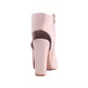 Casual stijlvolle suede sandalen laarzen met open teen en hakLaarzen