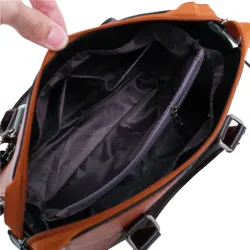 Luxe lederen tas set incl portemonnee 4 stuksSets