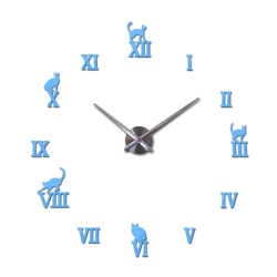 Horloge murale 3D avec chiffres romains