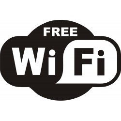 WiFi gratuit - autocollant